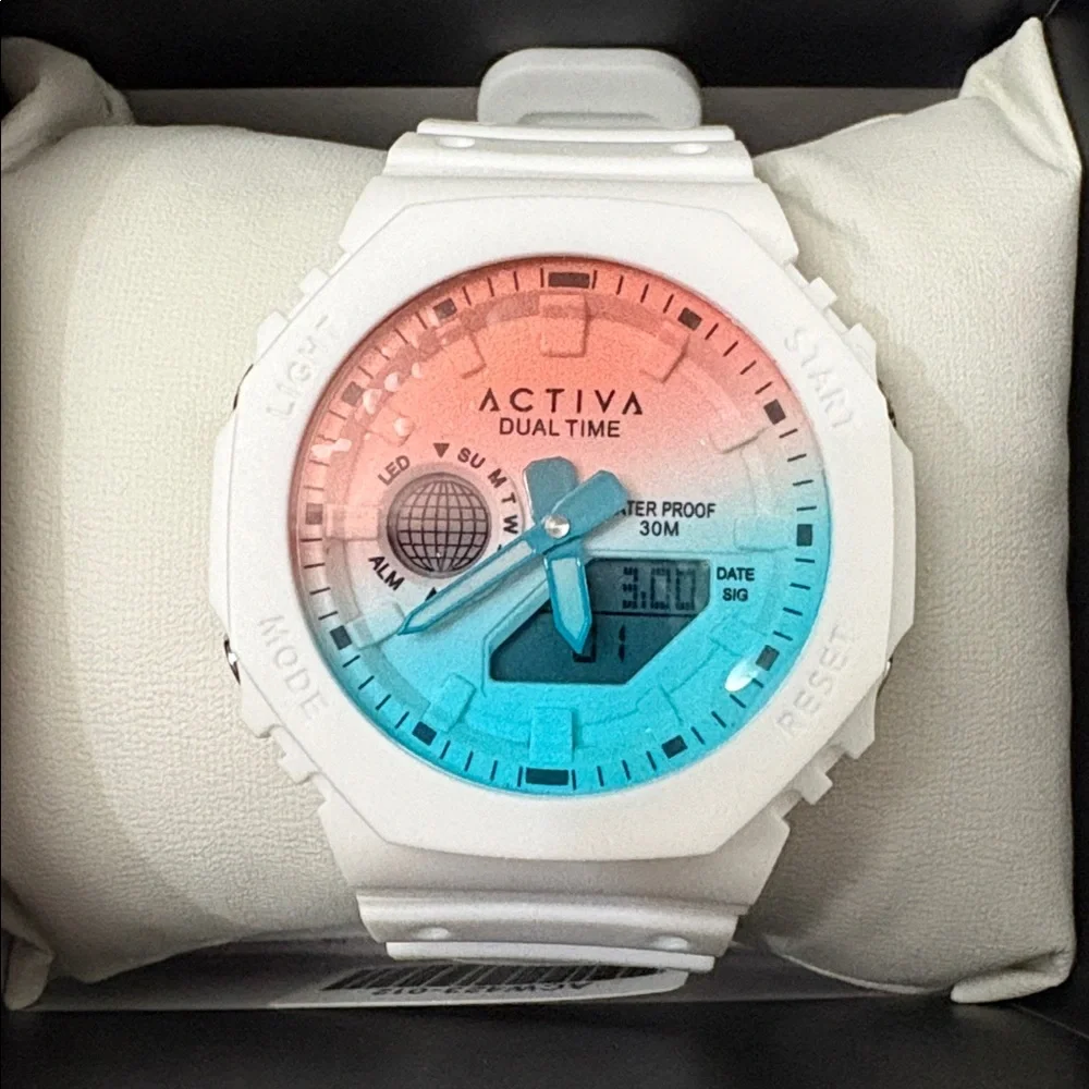 Activa Recon X Invicta Digital Unisex Watch 45.5mm White ACW423-012